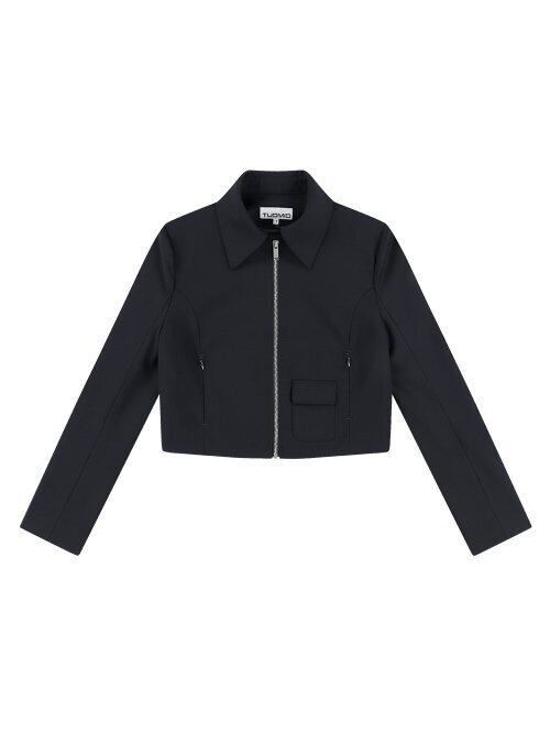 ☆AESPA ニンニン 着用！！【TUOMIO】CROPPED ZIPPER JACKET | もごつ