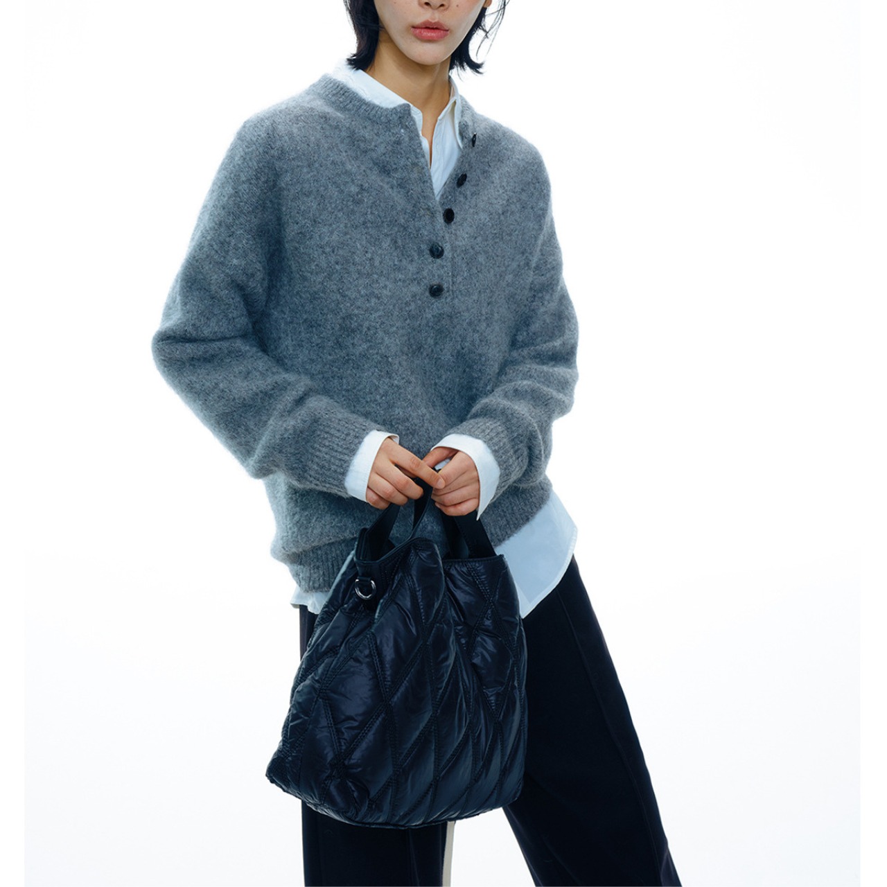 Button Front Knit tops 【5color】 T4122