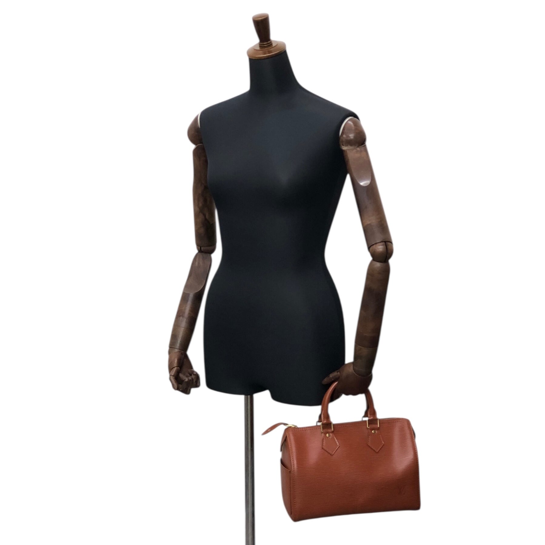 LOUIS VUITTON ルイヴィトン エピ ハンドバッグ ブラウン レザー