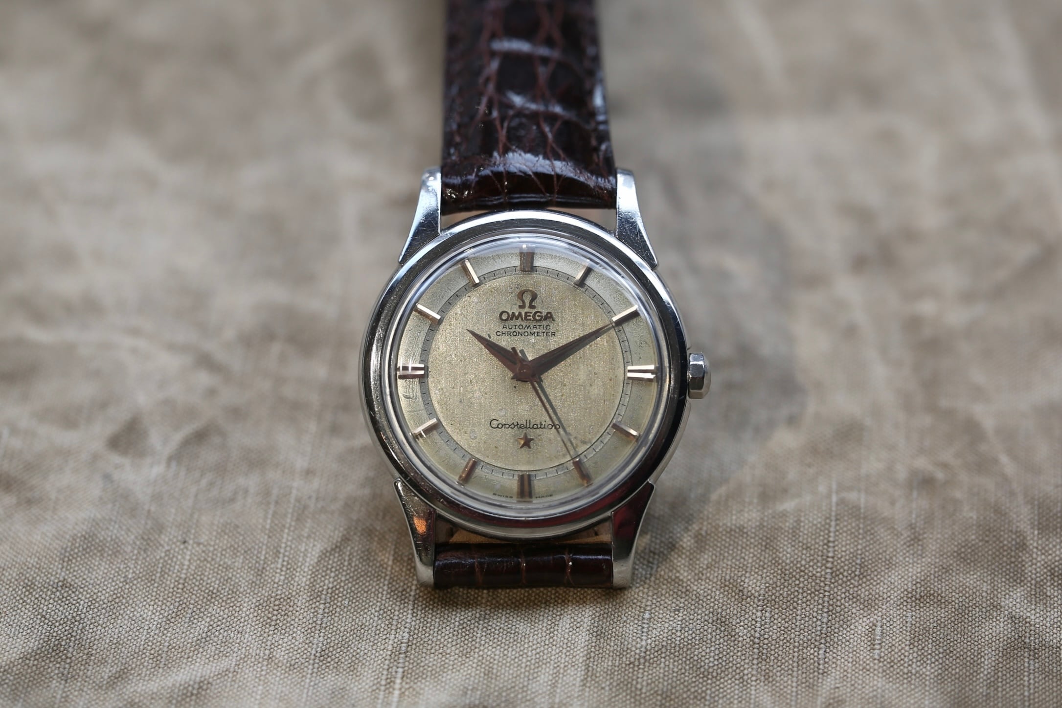 y*様 【極上品】OMEGA Constellation 自動巻き cal.55 OMEGA】 1959年製 コンステレーション ノンデイト ローズゴールド