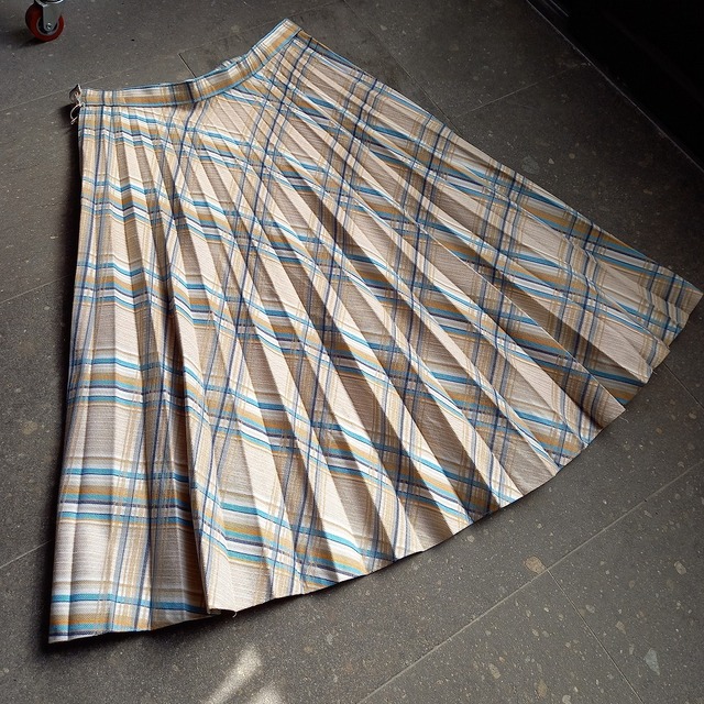 ドイツ製？ チェック スカート used [103022]