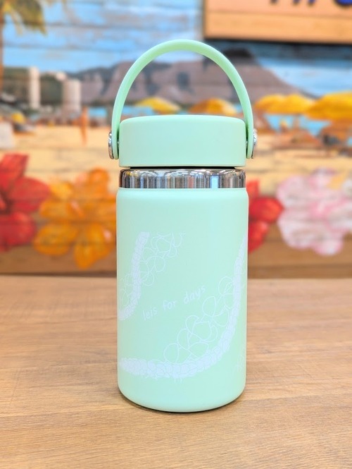 【LeaLeaオリジナル】Leis For Days ハイドロフラスク 12oz(Aloe)