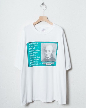printed T-shirt "John Stuart Mill" / Made In USA / single stitch