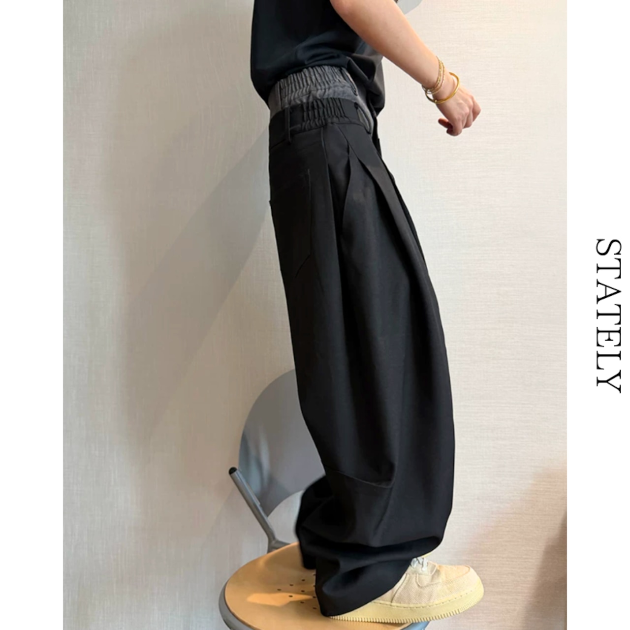 Double Waist バレルパンツ_B21・画像8