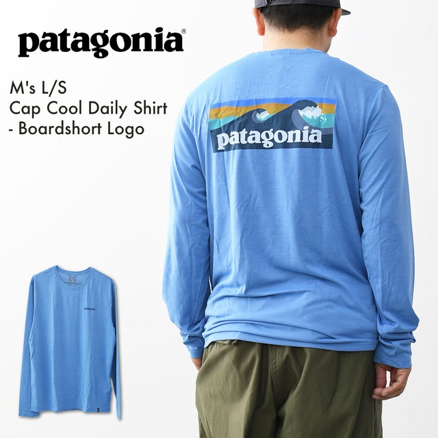 Patagonia [パタゴニア正規代理店] M's L/S Cap Cool Daily Shirt - Boardshort Logo [45457] メンズ・ロングスリーブ・キャプリーン・クール・デイリー・シャツ（ボードショーツ・ロゴ）・MEN'S [2026SS]