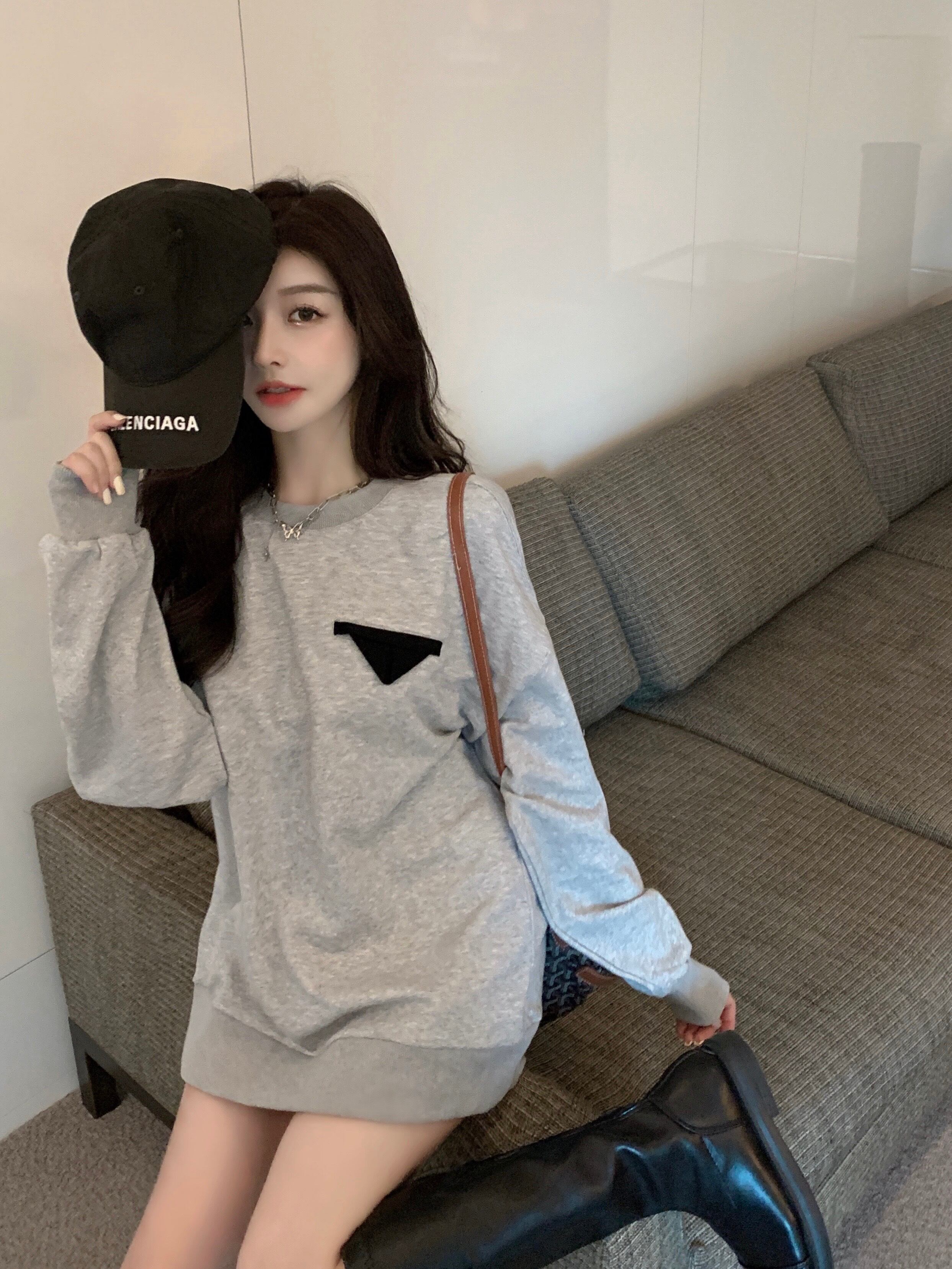 セーター レディースオータムグレールーズスタイルプルオーバー トップス 秋物 ブラックストロベリース39920586360