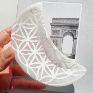 Selenite Moon Bowl