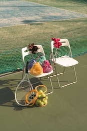 bi-tone frill strap Green×Gray