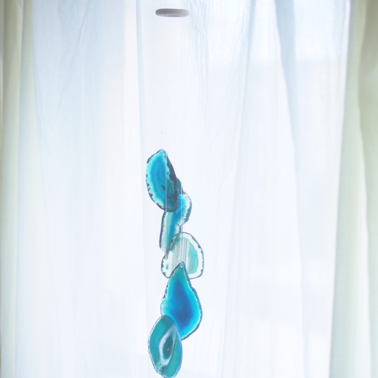 Marine Blue 04 - アゲートヒーリングチャイム / Agate Sun Catcher Wind Chime 661