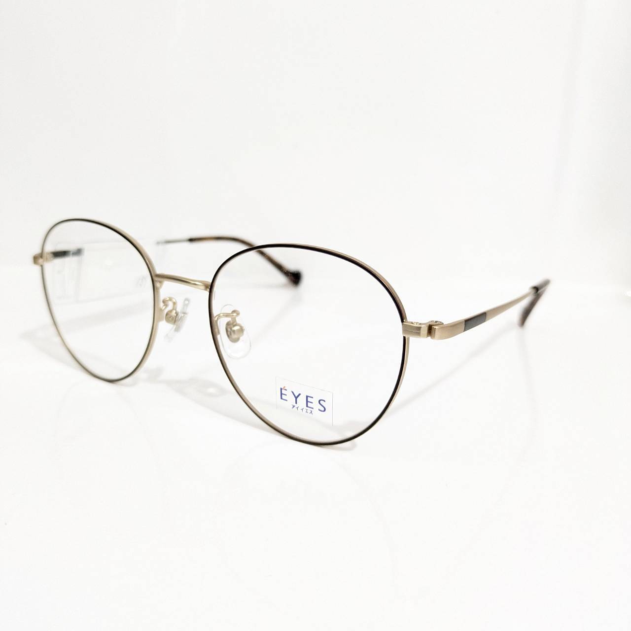 【EYES】ボストンメタルフレーム ゴールド・ブラック