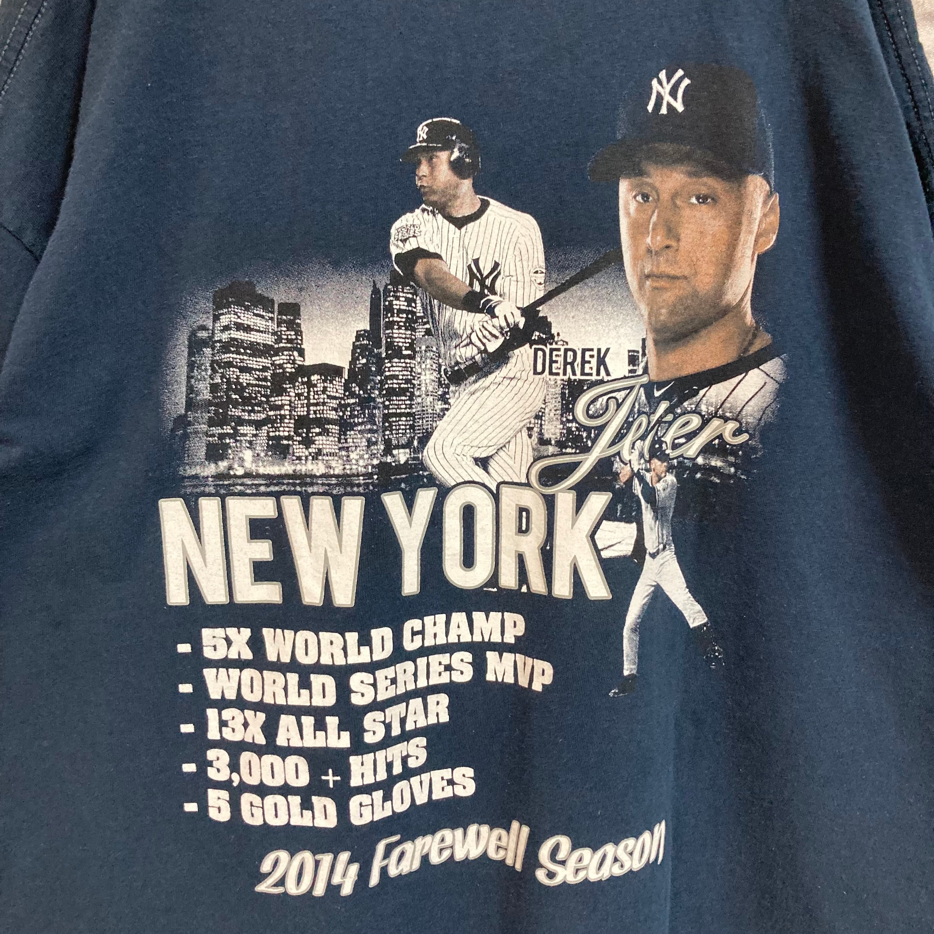 ALSTYLE APPAREL】S/S Tee 2XL “DEREK JETER” New York Yankees MLB