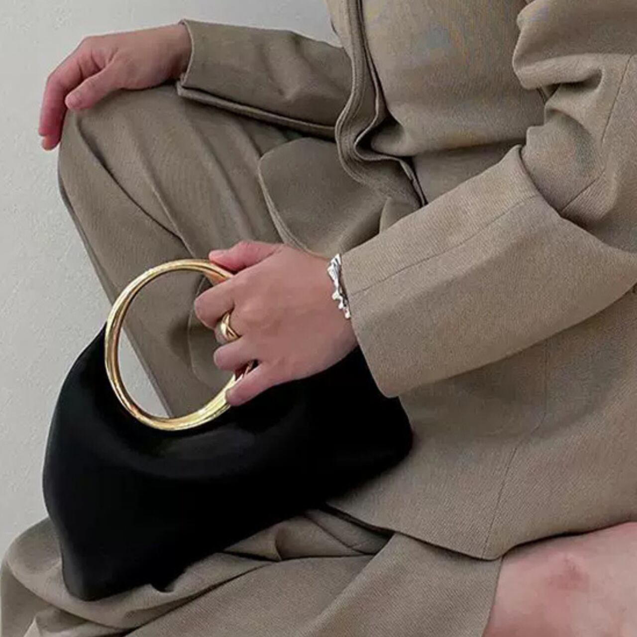 リングハンドル シェルバッグ 2color BA04