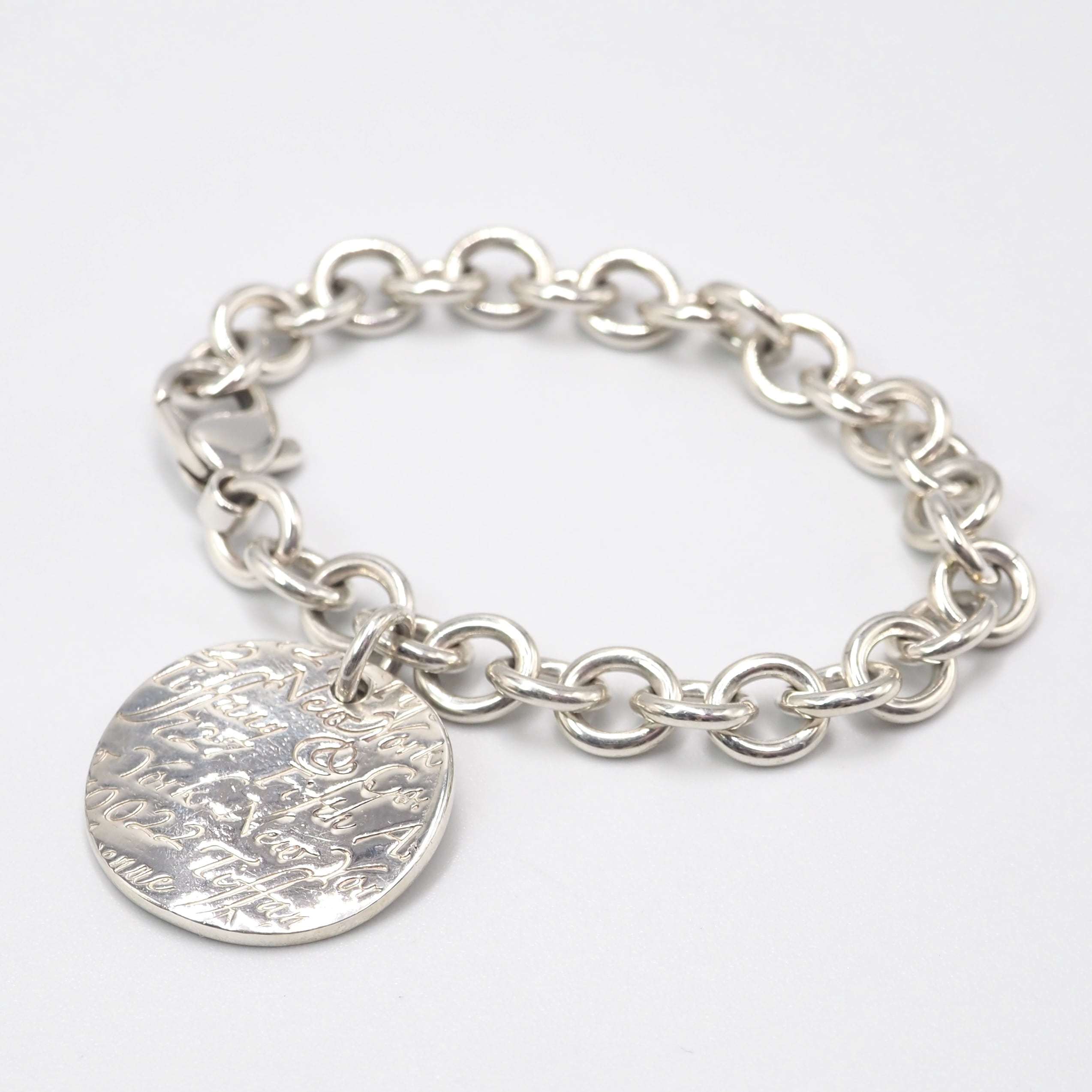 Tiffany&Co. ノーツ ラウンドタグ ブレスレット シルバー925