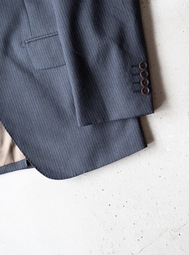 "Mr. JUNKO" 1990s Stripe tailored jacket