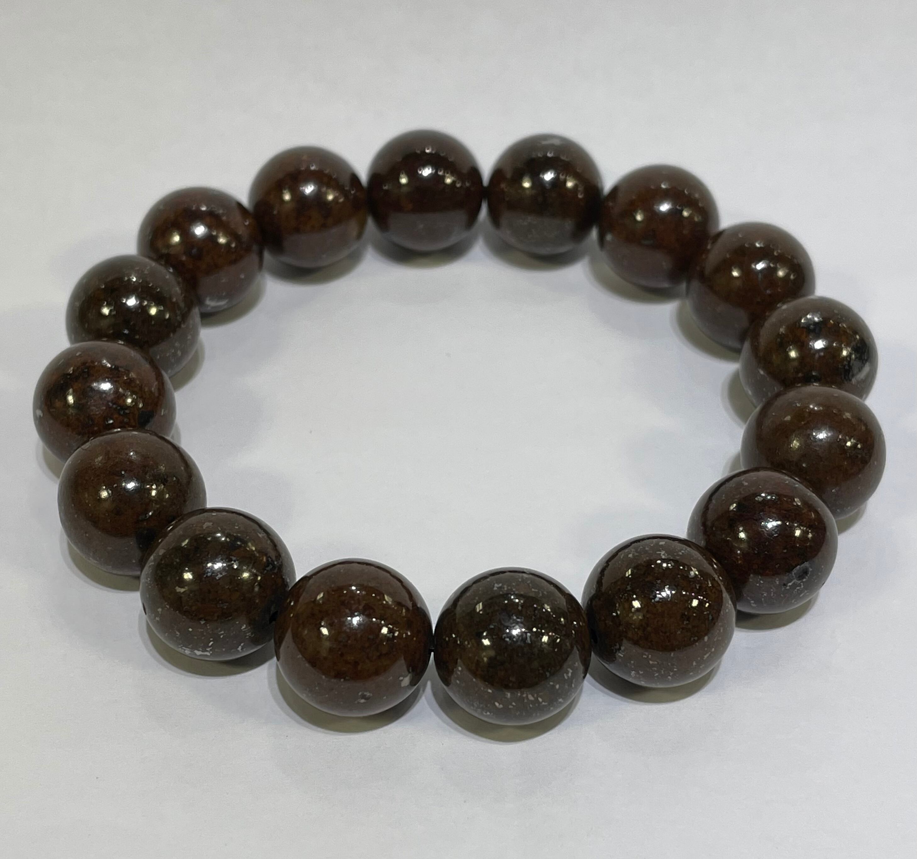 ハイグレード！コンドライト隕石ブレスレット13.5mm 石質隕石 激安卸