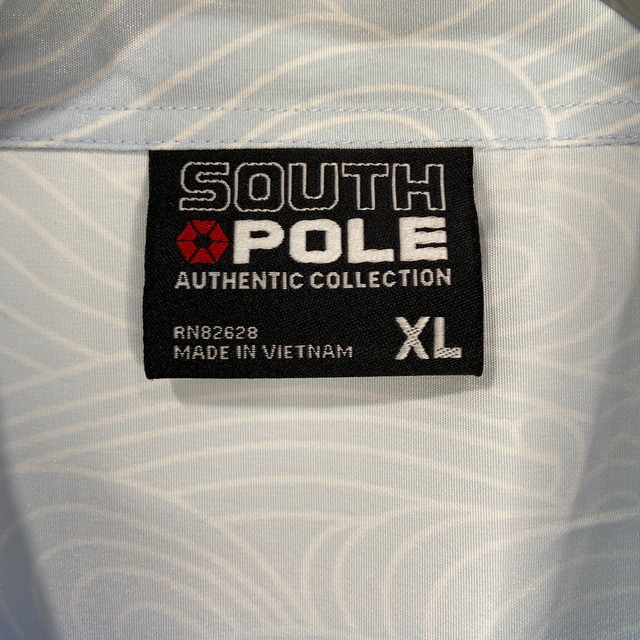 SOUTHPOLE サウスポール 総柄オープンカラーシャツ XL 和柄風