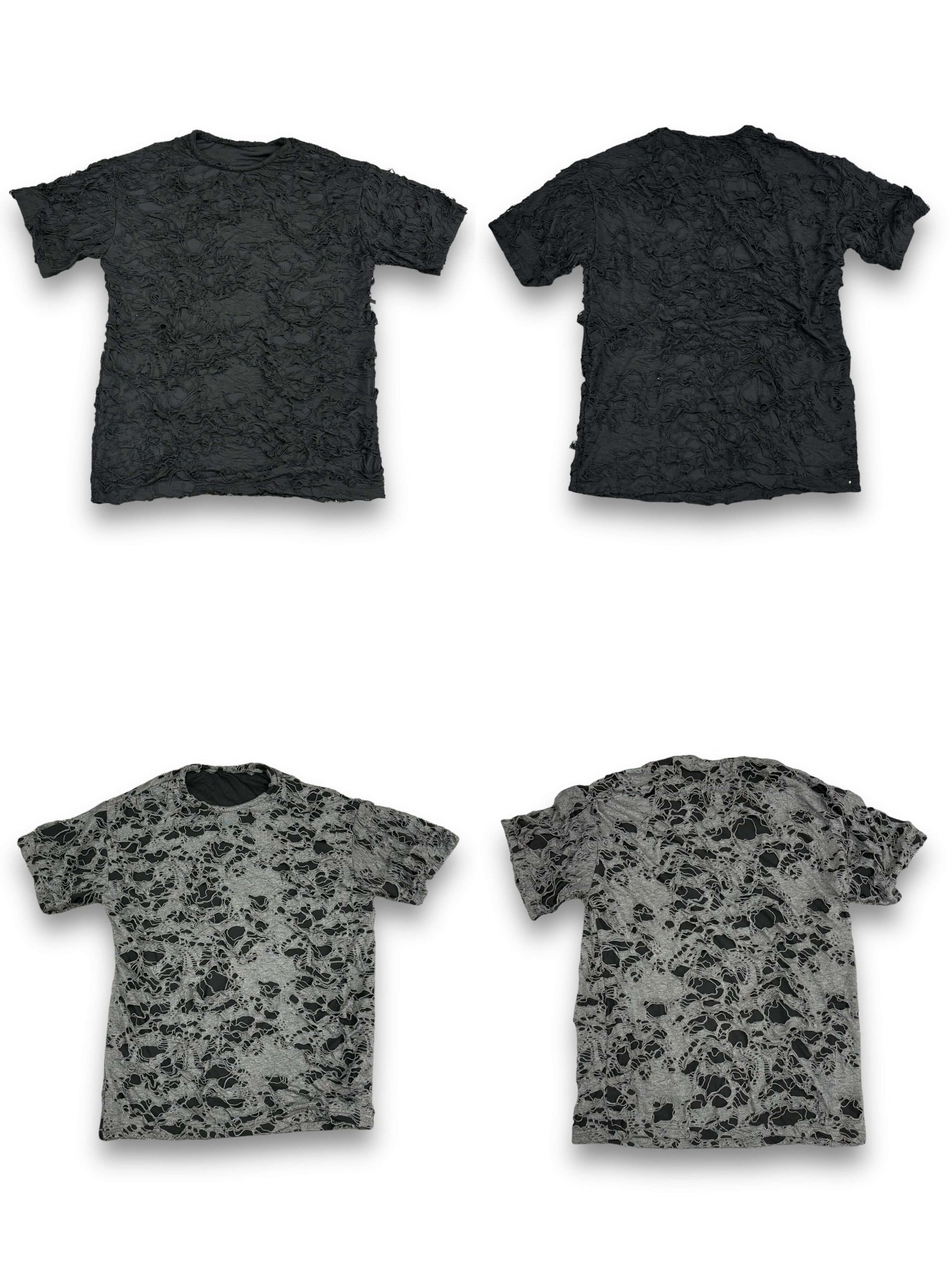 【PLANET STUDIO】tear damage t-shirt (2color)