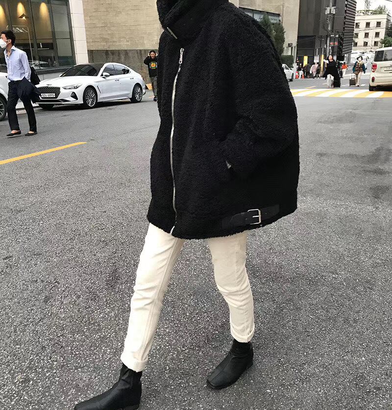 ハトメベルトハイネックボアジャケット