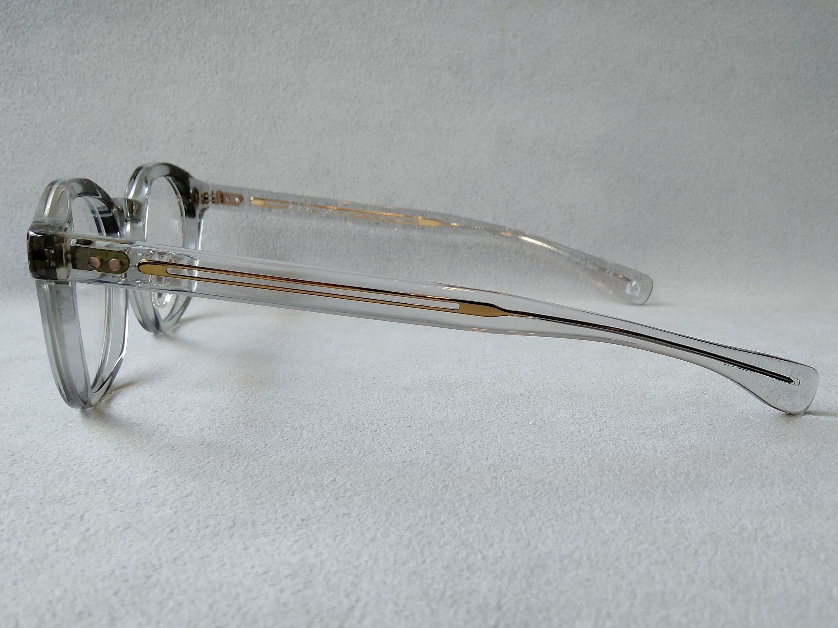 美品 Filton × kikiki optique フィルトン キキキオプティーク サングラス SP-BOUTON 日本製 Couleurs-2 クリアグレー 65009689 kikiki optique × Filton Special Collaboration 「SP-BOUTON