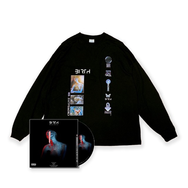 【STAY DUDE COLLECTIVE x CrowsAlive】CrowsAlive / "BIRTH" Artwork Long Sleeve + CD Bundle