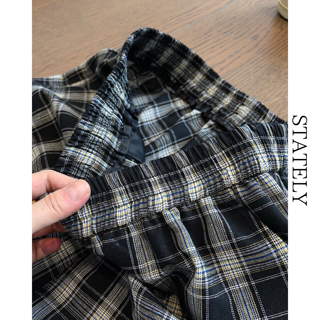 Oversize Plaid Cargo Pants_B25・画像3