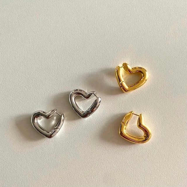 24k High quality /  heart volume pierce【 2color 】º