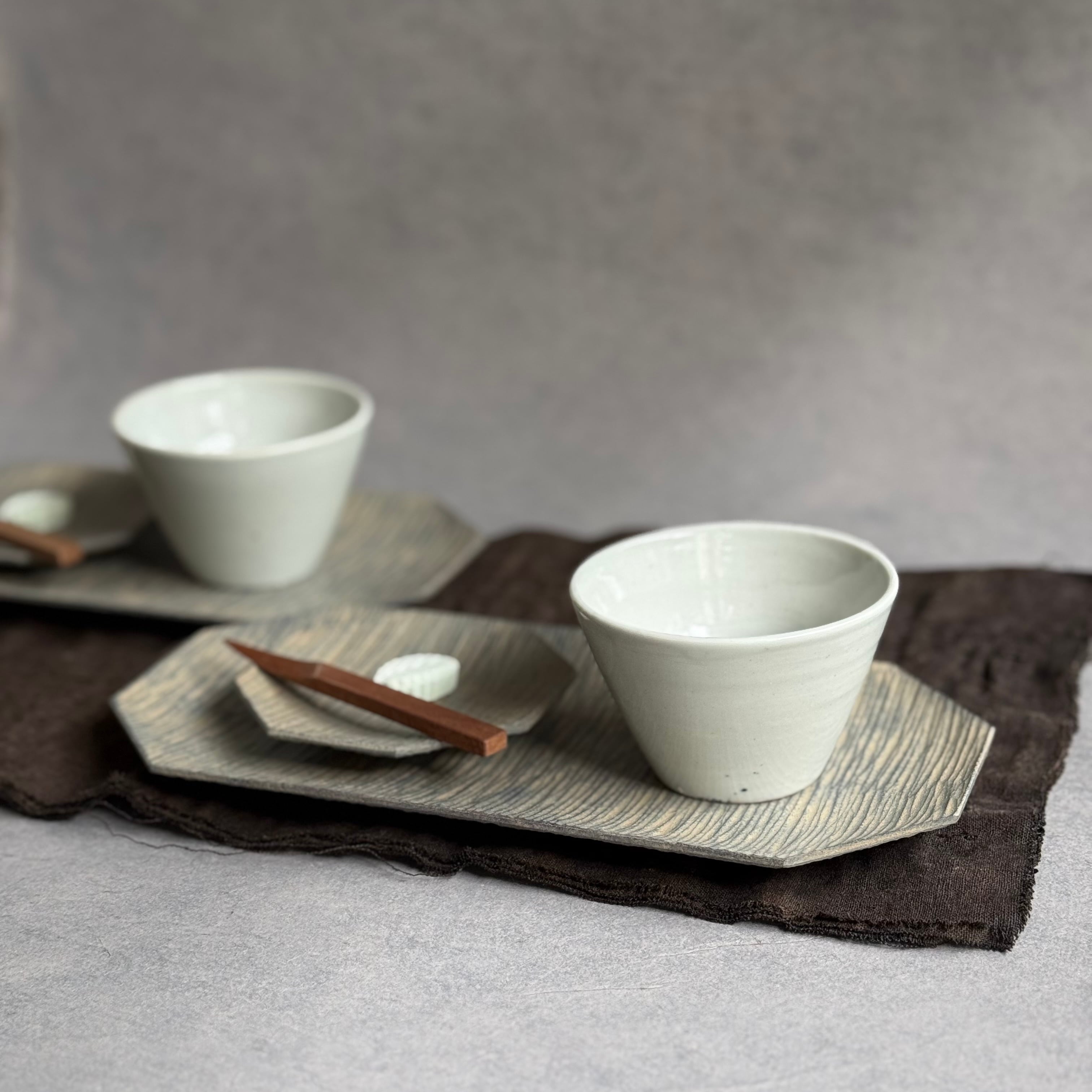 清水善行 白磁 蕎麦猪口 | gallery 一白