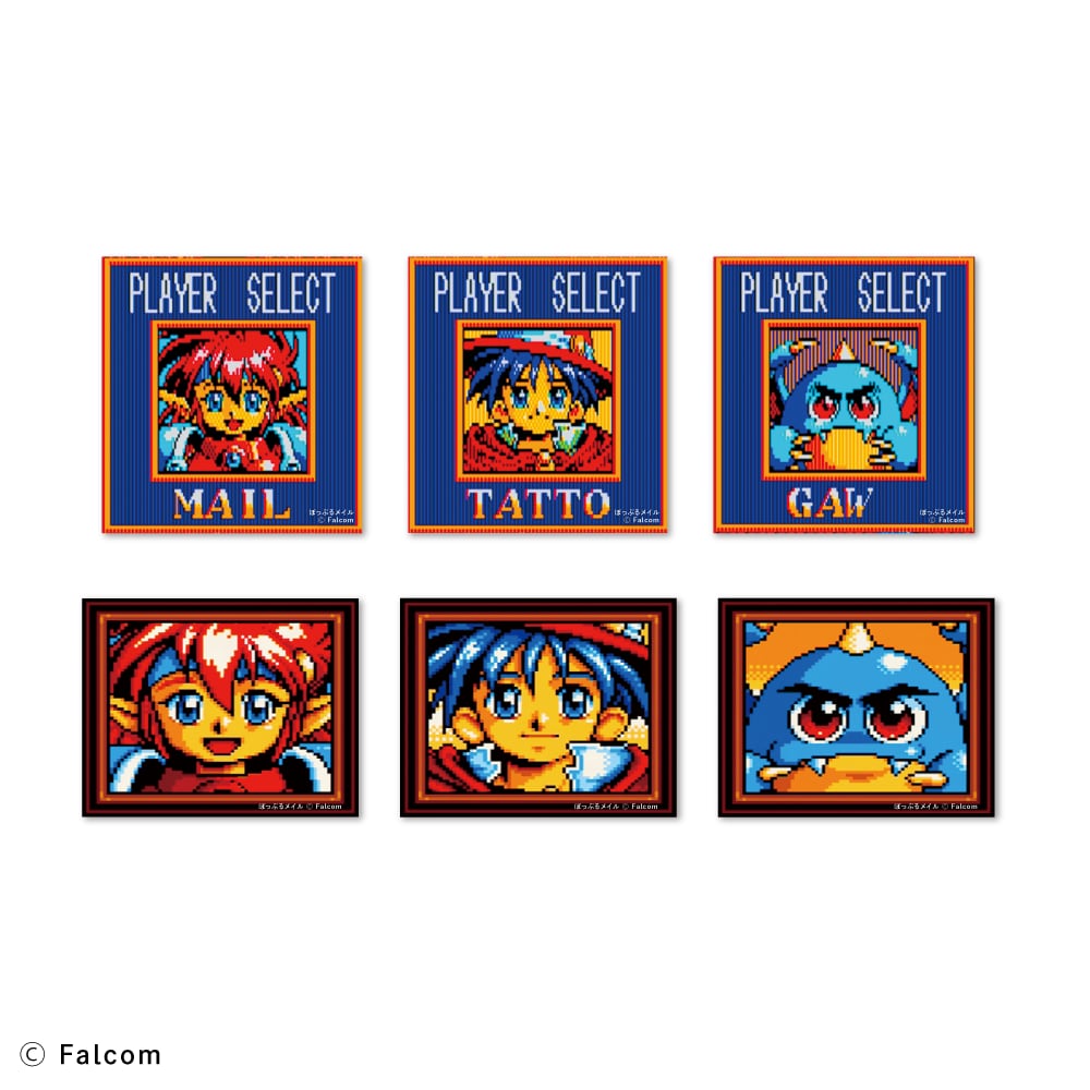 No.14【送料別】hamil ハミル ステッカー 6枚セット ぽっぷるメイル ステッカー Bセット | アウリン ONLINE SHOP
