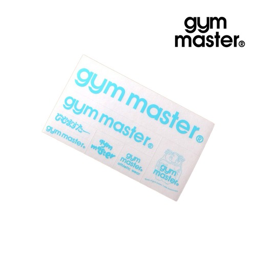 gym master ジムマスター クリアステッカー 7枚セット ロゴ フクロウ じむますたー 全10色 ステッカー G899791 SKYBLUE