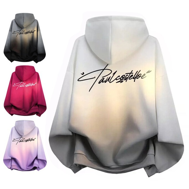 ♥グラデーションパーカー！【ImcTLシリーズ】★パーカー★ ユニセックス 4color トップス グラデーション アルファベット