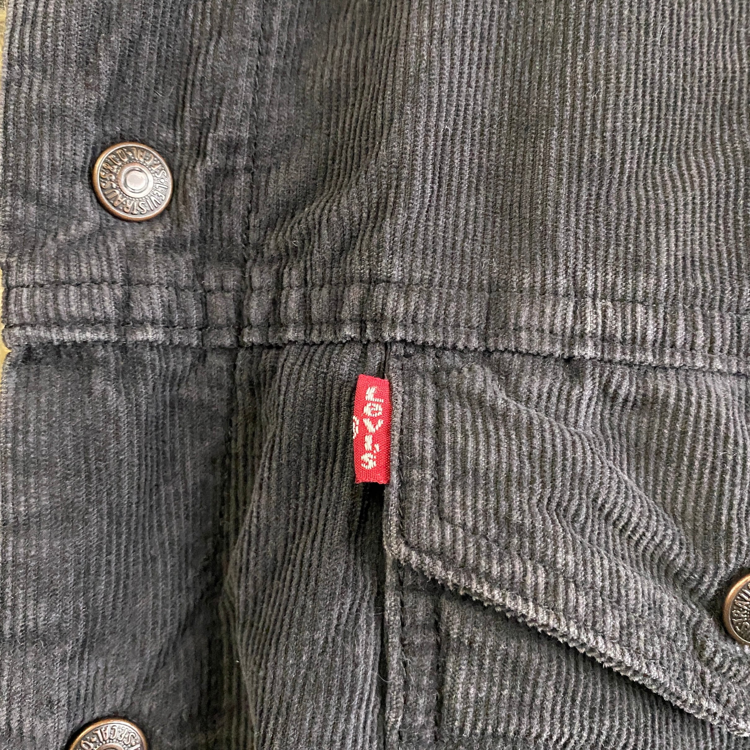 Levi's リーバイス 71550 ボアライナー コーデュロイジャケット メンズXL 古着 ブラック【ブルゾン・ジャケット】 | cave  古着屋【公式】古着通販サイト