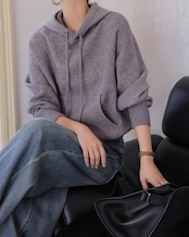 Oversized knit Hoodie T20301