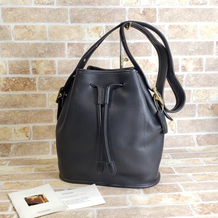 コーチ(Coach) オールドコーチ 5265 ショルダーバッグ ブラック USA製 COACH オールド コーチ 2WAY レザー ブリーフケース 黒☆5265