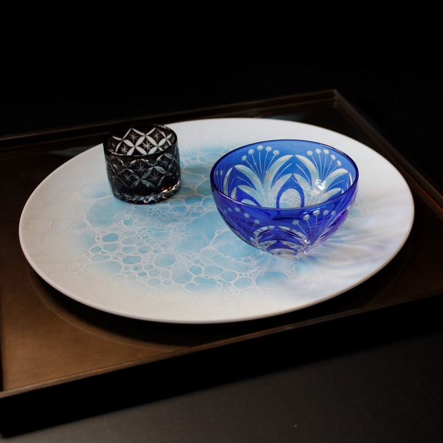 AS 泡ブルー　26プレート　渕ナシ