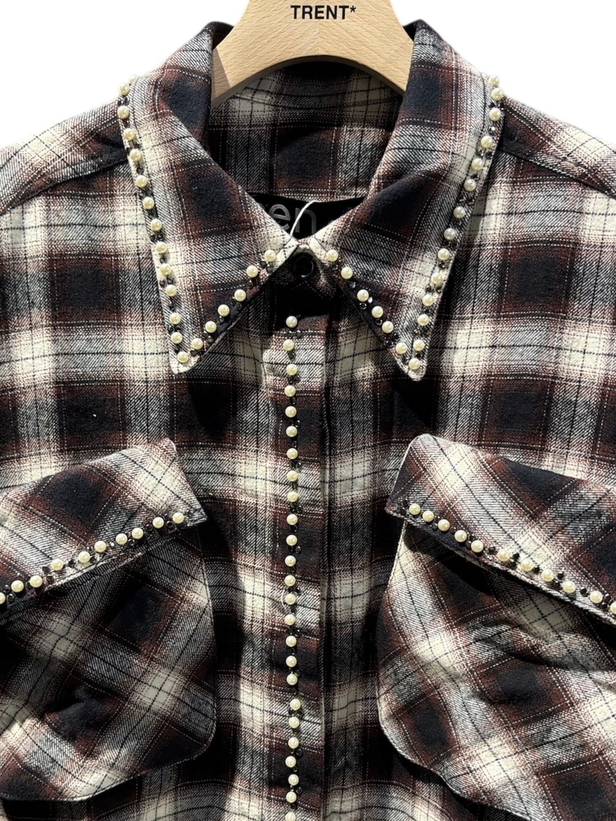 25AW】OPEN YY オープン ワイワイ / BEADED POCKET SHIRT / シャツ