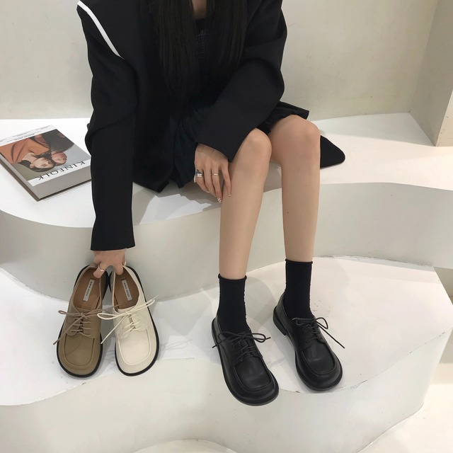 ローヒールレースアップローファー SH0001