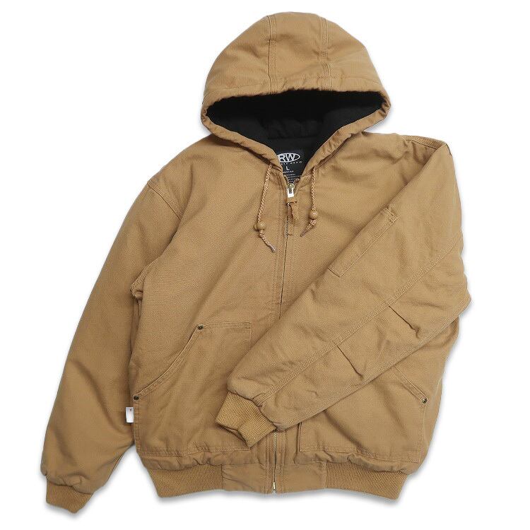 む*に様 USA古着 KEY ダック地 アクティブジャケット 茶 中綿キルティン USA古着 key ダック ワークジャケット アクティブジャケット