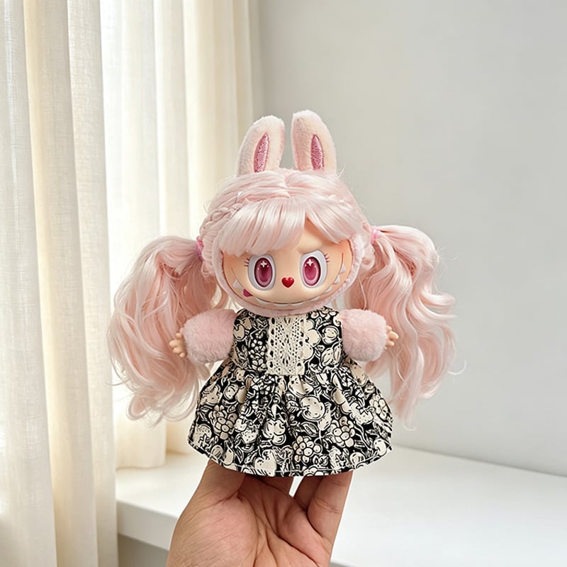 Labubu 1-3代用 秋 カジュアル 花柄ワンピース+ニットジャケット+