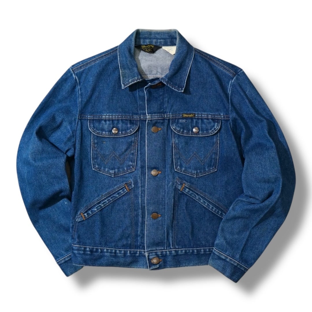 38】Wrangler 74126NV ラングラー アメリカ製 デニムジャケット DENIM