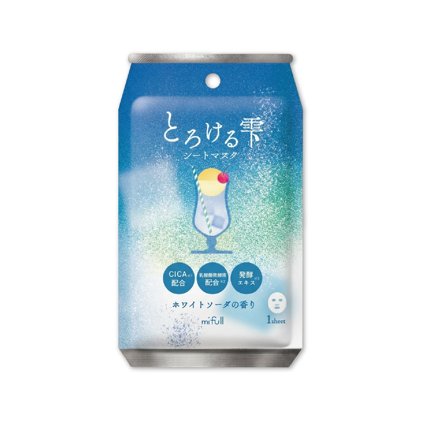 mifull】夏色ドロップ とろける雫シートマスク ホワイトソーダ