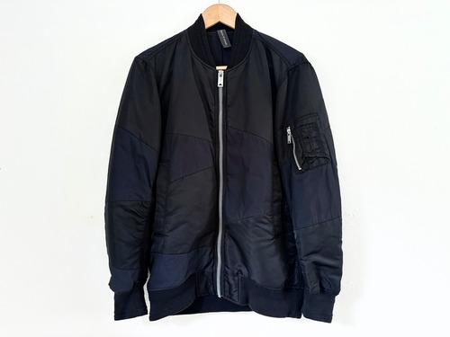 Maison MIHARA YASUHIRO Patchwork nylon jacket BLACK MADE IN JAPAN