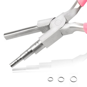 【人気】LEONTOOL 3 in 1 ワイヤーループペンチ 丸ペンチ ラウンドノーズプライヤー 5mm 7mm 10mm 丸やっとこ 丸ヤットコ ワイヤーループプライヤー ベ ハンドメイド ワイヤークラフト ツール 手芸 制作 工具