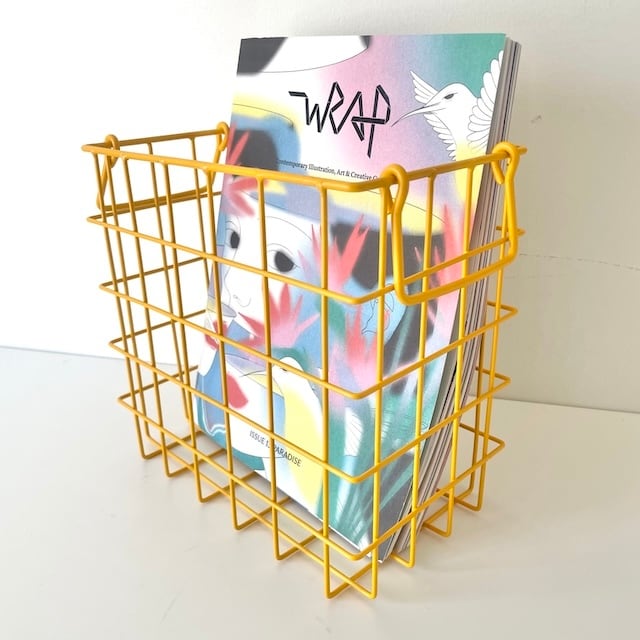 Yellow wire rack ワイヤーラック w38.5cm×15cm×h26cm | YAY! -Art