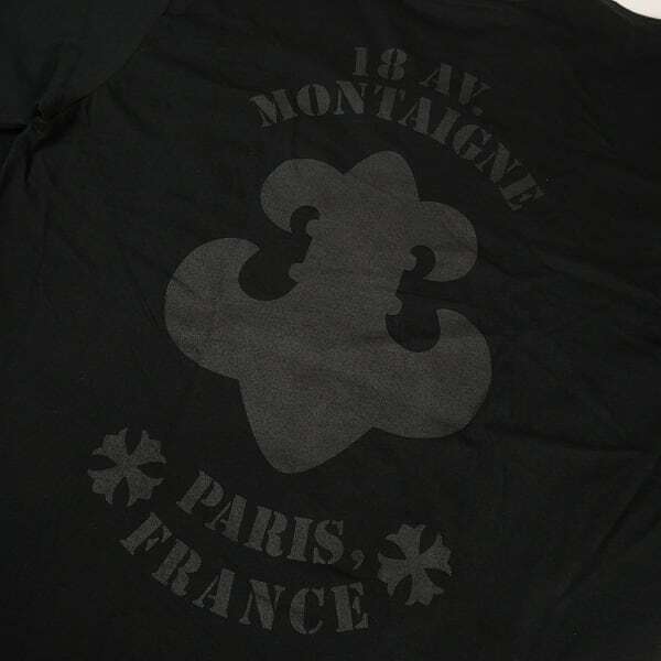 CHROME HEARTS クロムハーツ PARIS 18 AV. MONTAIGNE LS T-SHIRT BLACK
