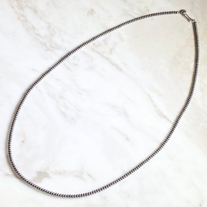 navajo silver beads necklace 61.5cm φ3mm