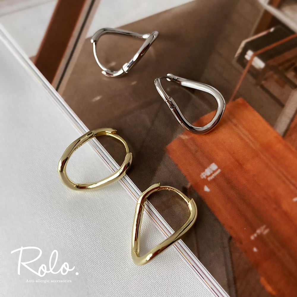 ウェーブフープピアス シルバー925 | Roloshop BASE店