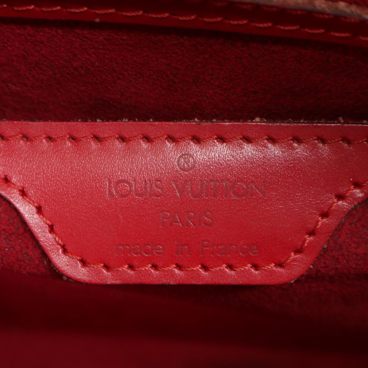 LOUIS VUITTON ルイヴィトン  M52227　ポーチ付き エピレザー ハンドバッグ レッド A-7262