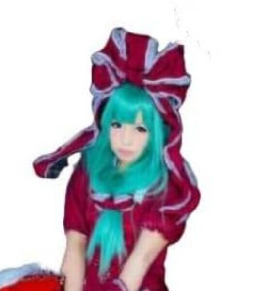 W060 東方Project 東方風神録 鍵山雛コスプレウィッグ+ウィッグネット コスチューム