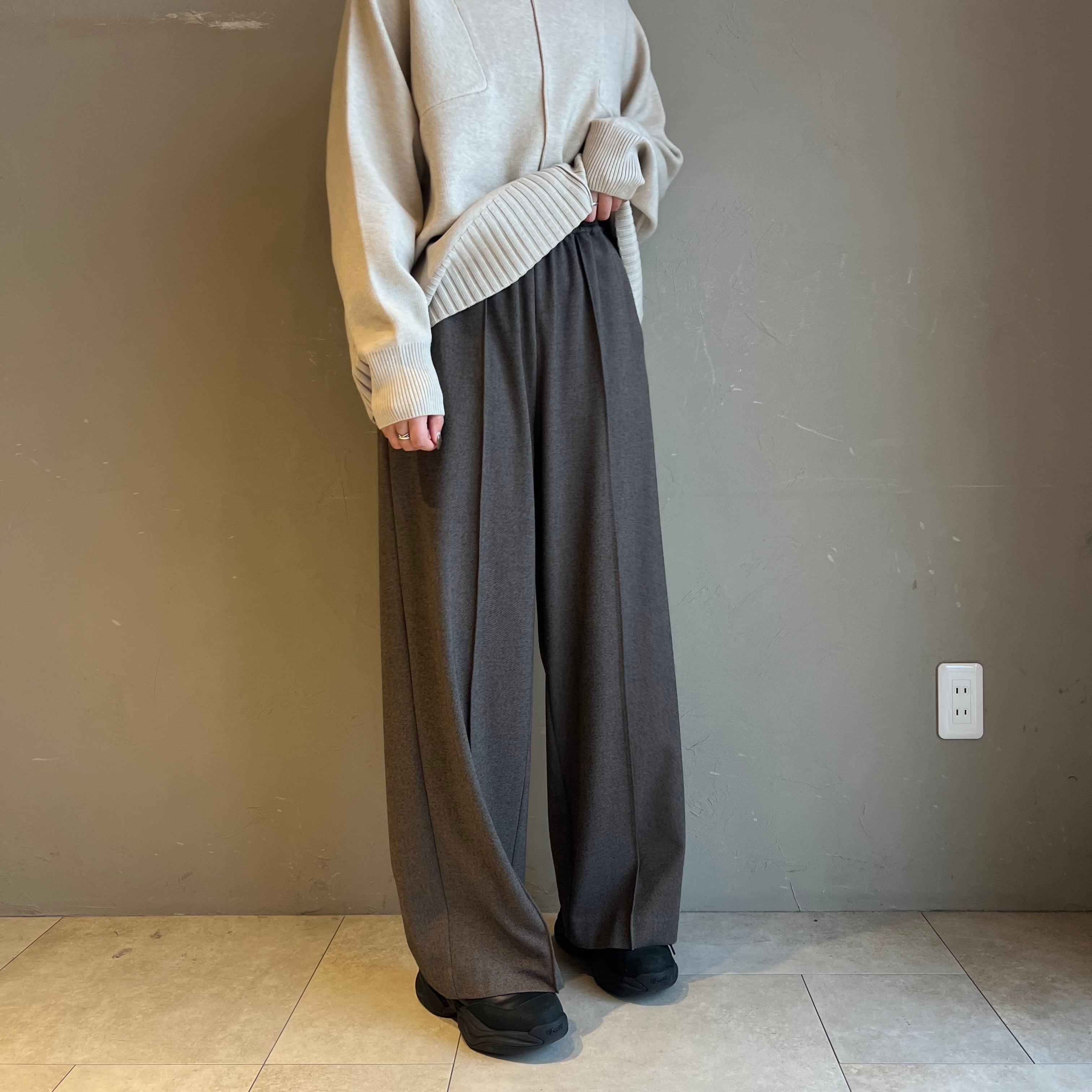 (丈直し3センチ)syk__n様専用:【 CYNICAL 】ソフトフランネルワイドパンツ ブラウン