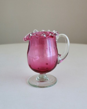 Cranberry Glass Pitcher